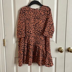 Hayden girls cheetah print dress